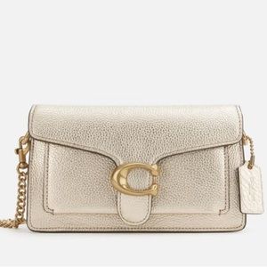 COACH Metallic Leather Tabby Chain Crossbody